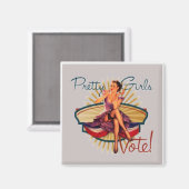 女かわいらし子投票！ マグネット (正面/裏面)