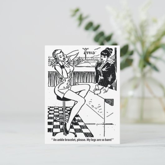 女かわいらし性の店,ユーモア,ヴィンテージ ポストカード (スタンド正面)