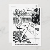 女かわいらし性の店,ユーモア,ヴィンテージ ポストカード (正面/裏面)