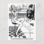 女かわいらし性の店，ユーモア，ヴィンテージ ポストカード (正面)