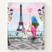 女かわいらし性インパリスエッフェルタワーノート ノートブック (裏面)