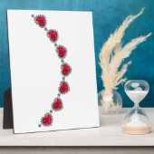 女かわいらし性ルビーネックレス フォトプラーク (側面)