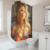 女かわいらし性 シャワーカーテン (インサイチュ)
