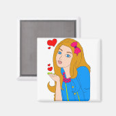 女かわいらし性 マグネット (正面/裏面)