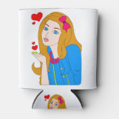 女かわいらし性 缶クーラー (正面)