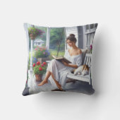 女かわいらし読の本 クッション (裏面)