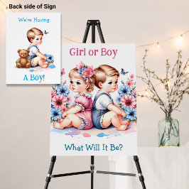 女か男か？少年だ | ベビー性別表示