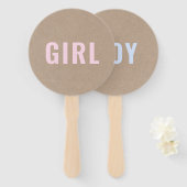 女か男か？ | Kraft赤素朴ちゃんシャワーゲーム ハンドファン (正面&裏面)