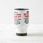 女が二度目のチャンスをおもしろい言う トラベルマグ (中央)