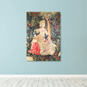 女が回転する キャンバスプリント (インサイチュ (ウッドフロア))