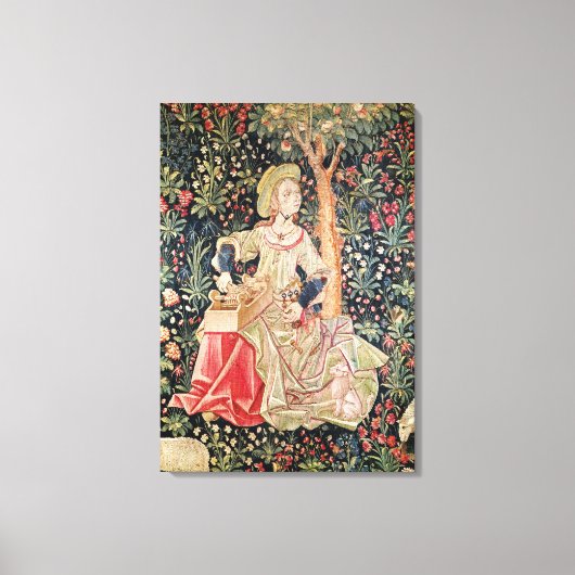 女が回転する キャンバスプリント (正面)