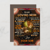 女が子どもを産むのは簡単ではない サンキューカード (正面/裏面)