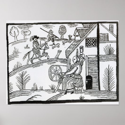 女が紡ぐ国の風景 ポスター (正面)