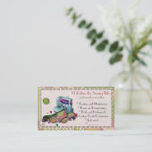 女が縫う 名刺 (スタンド正面)