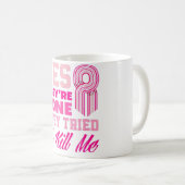 女この女王は私の生まれBを生威厳があるきている6上にあった コーヒーマグカップ (正面右)