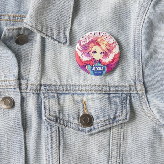 女すごいの子 缶バッジ (インサイチュ)