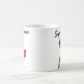 女すごい性は私の超大国コーヒーMu コーヒーマグカップ (中央)