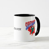 女すごい性メディア、ナース、医師。編集可能な名前 マグカップ (正面右)