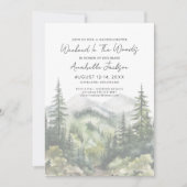 女だけの週末森の中で 花嫁のための最後の週末 招待状 (正面)