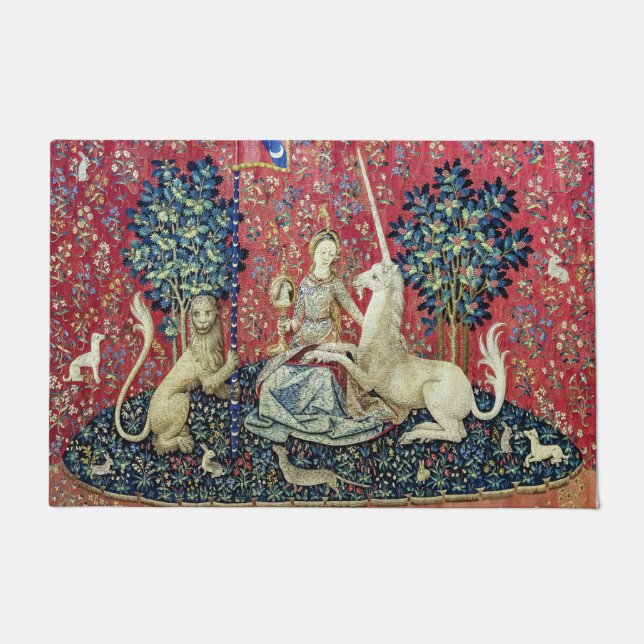 『女とユニコーン』視覚 ドアマット (正面)