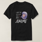 女と女の子のためのアニメ10代のシャツかわいいアニメ Tシャツ (デザイン正面)