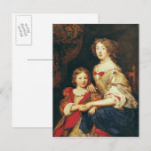 女と女の子 ポストカード (正面/裏面)