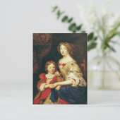 女と女の子 ポストカード (スタンド正面)