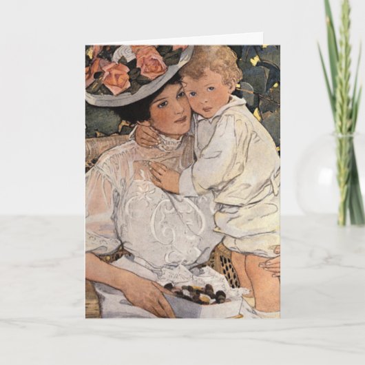 女と子 カード (正面)