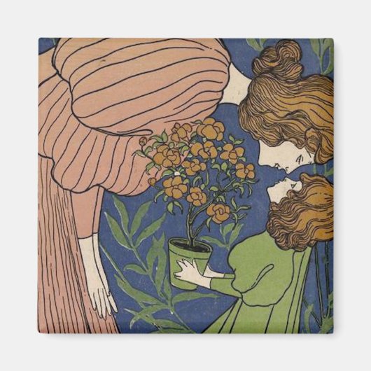 女と子 マグネット (正面)