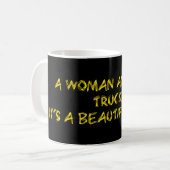 女と彼女のトラック コーヒーマグカップ (正面左)