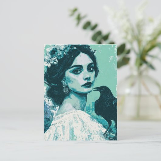 女と渡り鳥 ポストカード (スタンド正面)