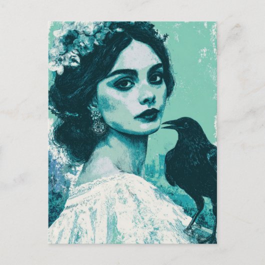 女と渡り鳥 ポストカード (正面)