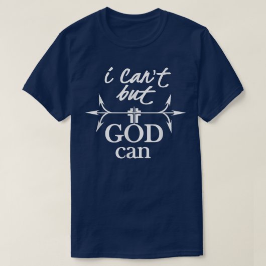女と男のためのクリスチャンSしかし、神は出来る Tシャツ (デザイン正面)