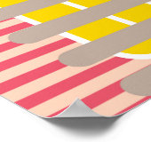 女と男イラストレーション。モダン素晴らし芸術 ポスター (角)