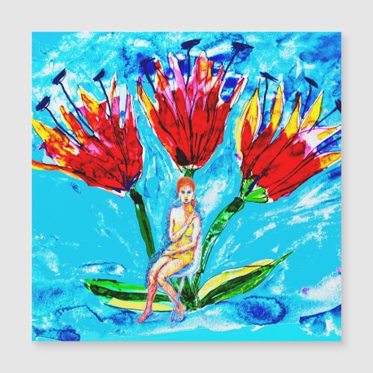 女と花 (正面)