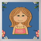 女と花 ポスター (正面)