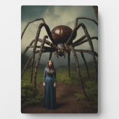 女と蜘蛛：気まぐれにヴィンテージの恐怖 フォトプラーク (正面)