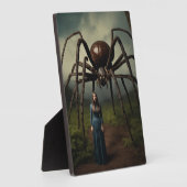 女と蜘蛛：気まぐれにヴィンテージの恐怖 フォトプラーク (側面)