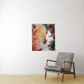 女と蝶の乱れ絵画た タペストリー (インサイチュ)