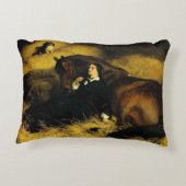 女と馬 アクセントクッション (裏面)