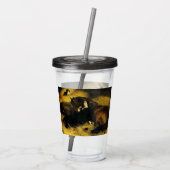 女と馬 アクリルタンブラー (裏面)