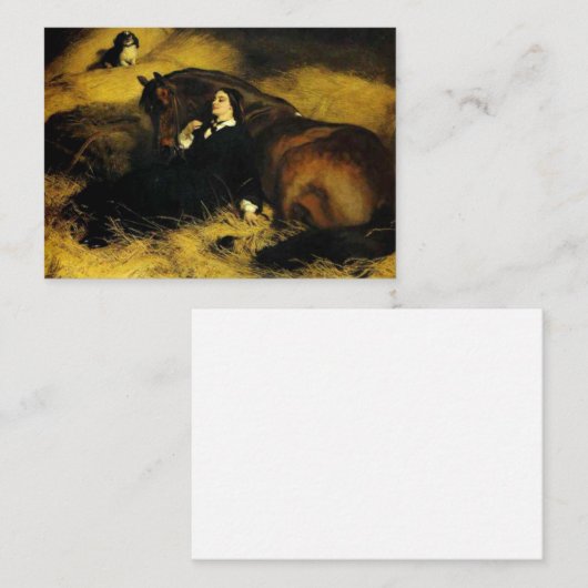 女と馬 エンクロージャーカード (正面/裏面)