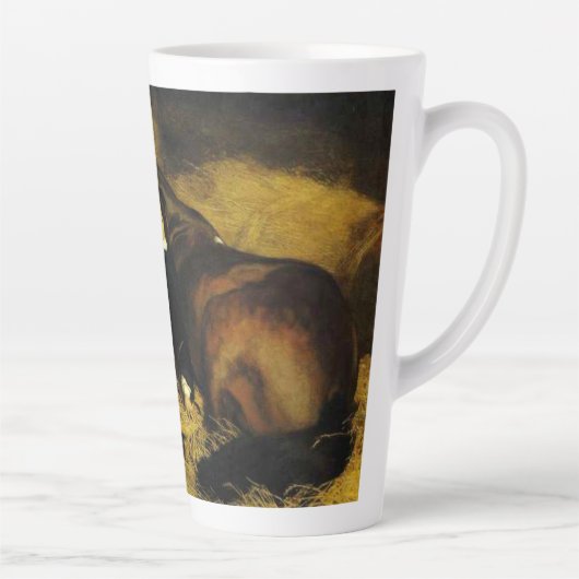 女と馬 カフェラテマグ (右)