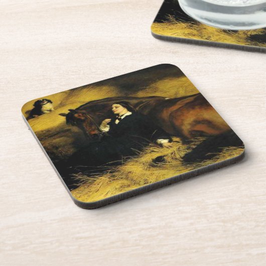 女と馬 コースター (左側)