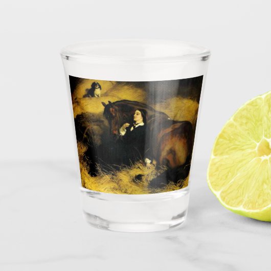 女と馬 ショットグラス (正面)
