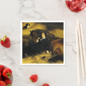 女と馬 スタンダードカクテルナプキン (インサイチュ)