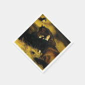 女と馬 スタンダードカクテルナプキン (角)