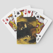 女と馬 トランプ (裏面)