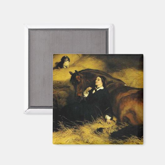 女と馬 マグネット (正面/裏面)