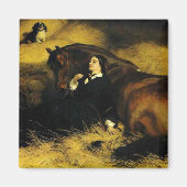 女と馬 マグネット (正面)